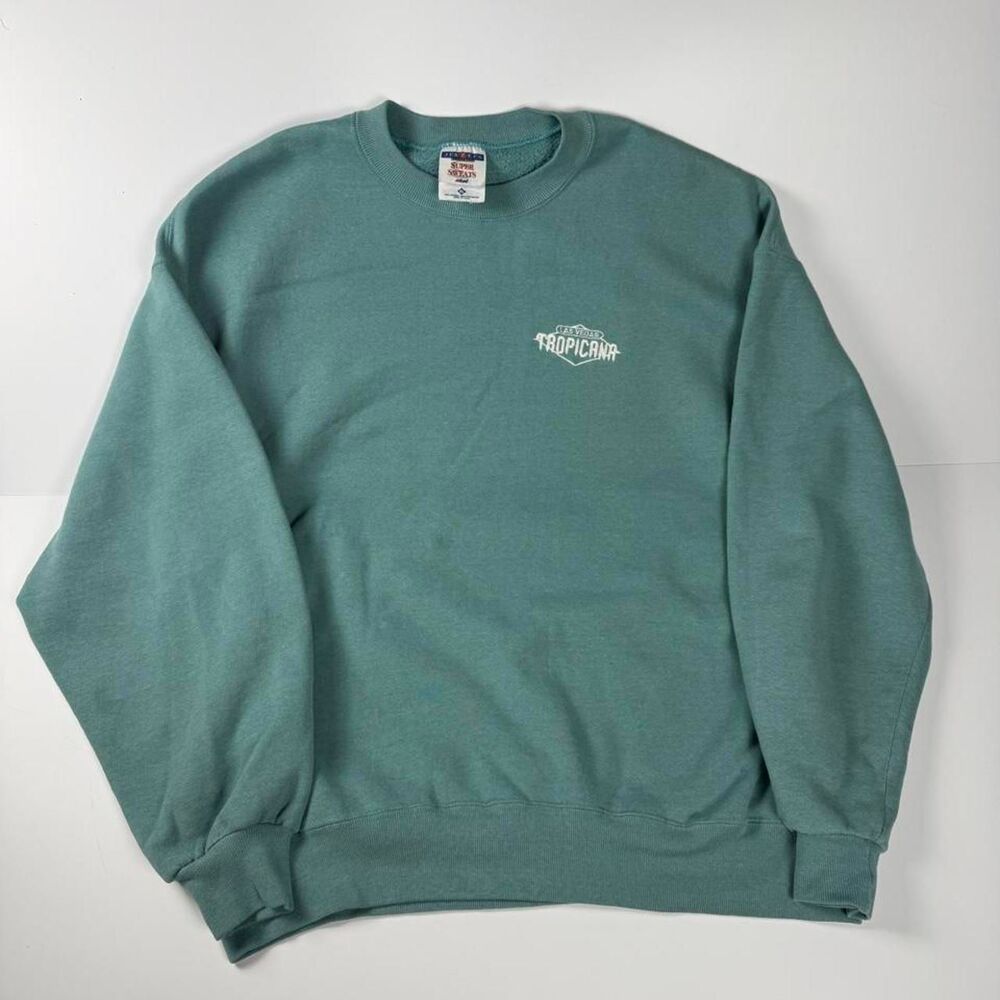 Jerzees Men's Green and Blue Sweatshirt